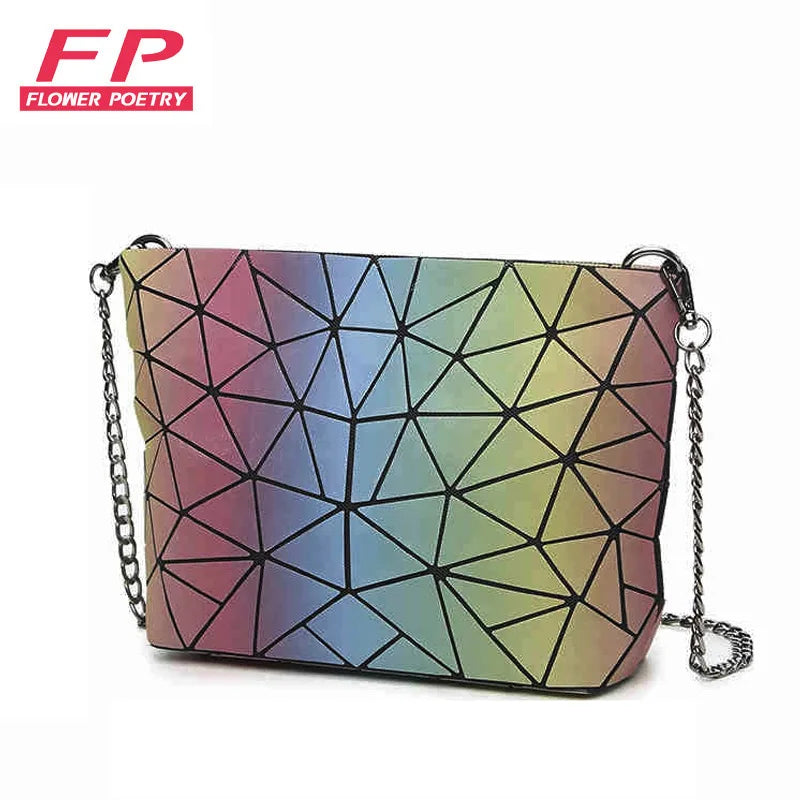 Luminous Geometry Women Shoulder Bags Chain Handbag