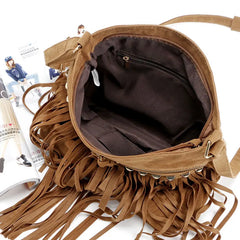 Rivet Tassel Women Bags Shoulder Messenger Crossbody Bolsa Feminina