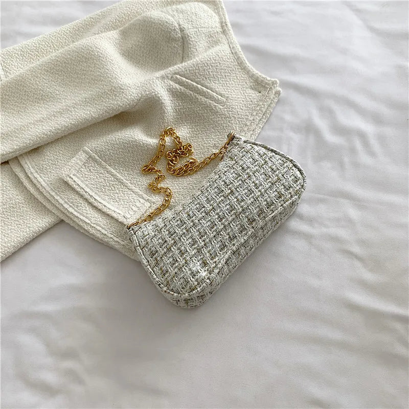 Shoulder Bag Chain Strap Underarm Bags For Women Casual Ladies Handbags