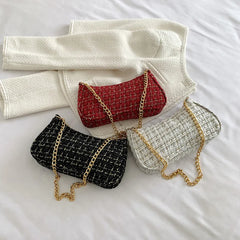 Shoulder Bag Chain Strap Underarm Bags For Women Casual Ladies Handbags