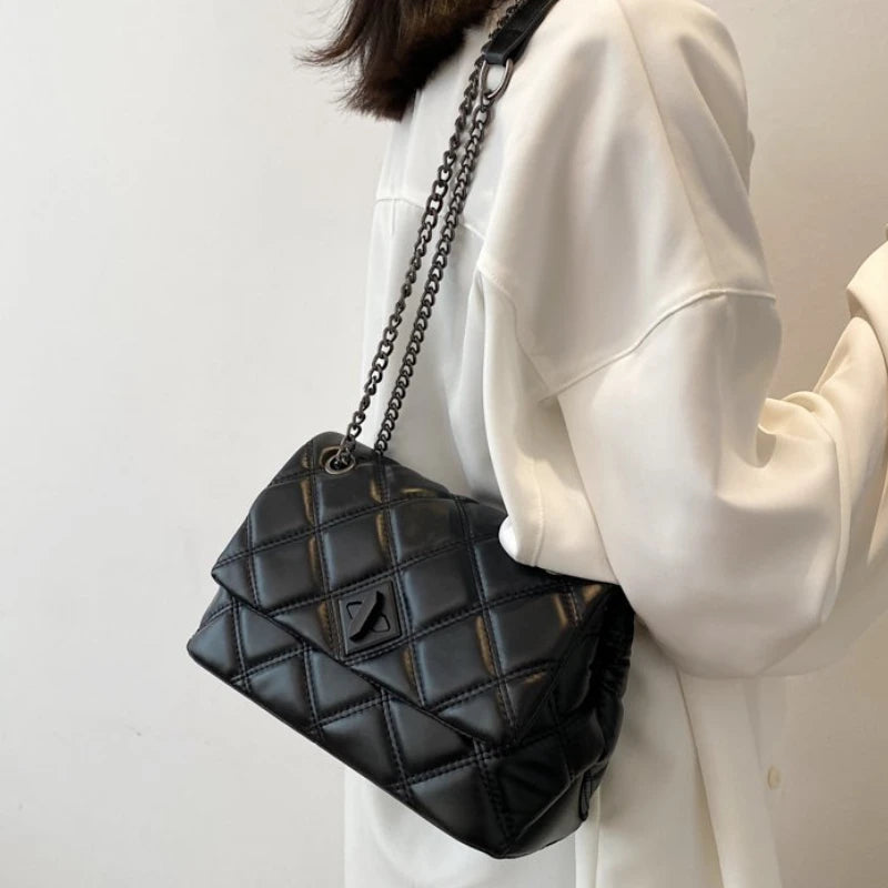 Shoulder Bag Women Travel Bags Leather Pu Quilted Bag Female Handbags