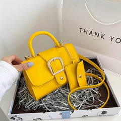 Small Women Shoulder Bag Crossbody Top Handle Casual Flap