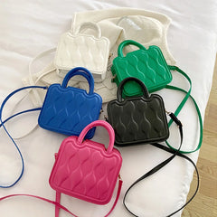 Small Pu Leather Shoulder Bag Casual Crossbody Bag for Women