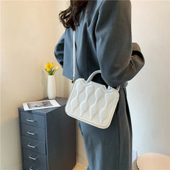 Small Pu Leather Shoulder Bag Casual Crossbody Bag for Women