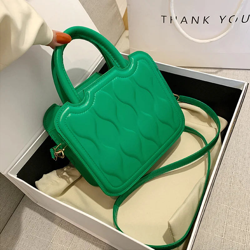 Small Pu Leather Shoulder Bag Casual Crossbody Bag for Women