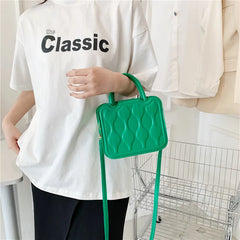 Small Pu Leather Shoulder Bag Casual Crossbody Bag for Women