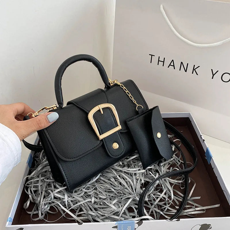Small Women Shoulder Bag Casual Crossbody Top Handle Flap Shoulder Bag