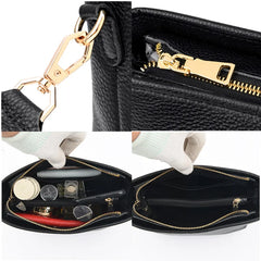 Solid Cow Women Shoulder Crossbody Bag Ladies Phone Bag