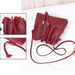Tassel Crossbody Bag for Women Small PU Leather Handbag