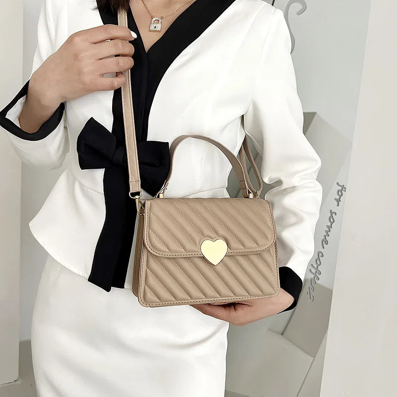Striped Women Shoulder Bag Handbags Ladies Small Top Handle Bags