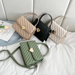 Striped Women Shoulder Bag Handbags Ladies Small Top Handle Bags