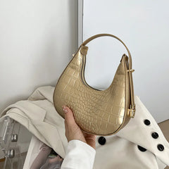 Women's Solid PU Leather Shoulder Bag Top Handle Bags