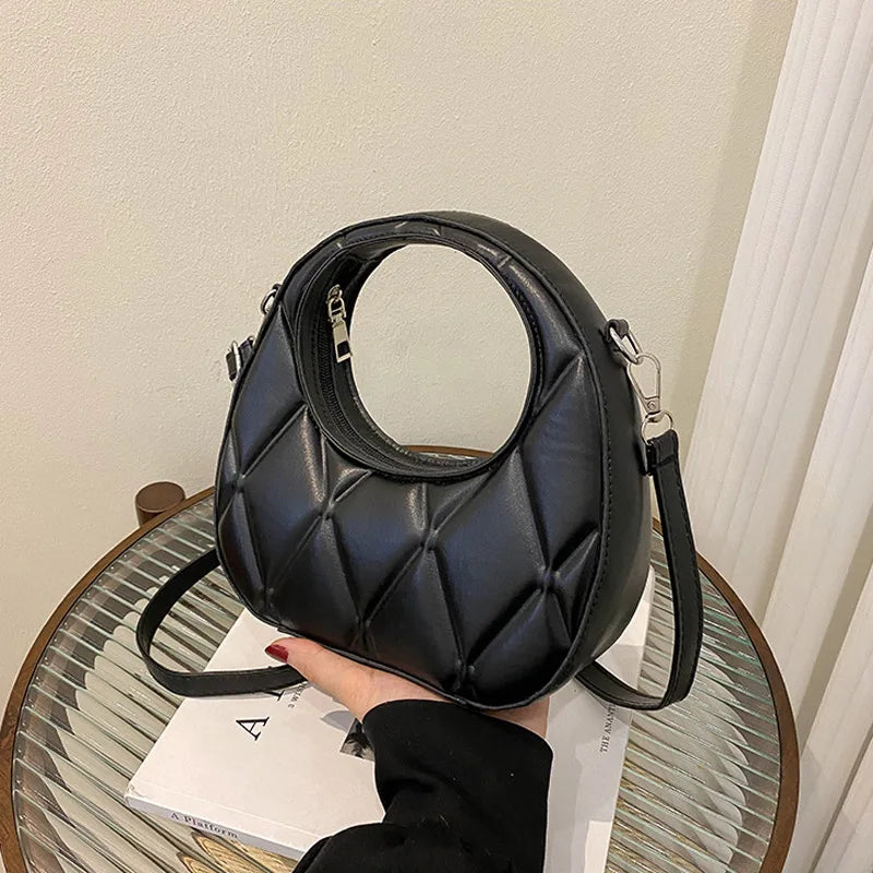 Women Shoulder Bag Small Round Portable Ladies Handbags Crossbody Bags