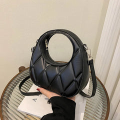 Women Shoulder Bag Small Round Portable Ladies Handbags Crossbody Bags