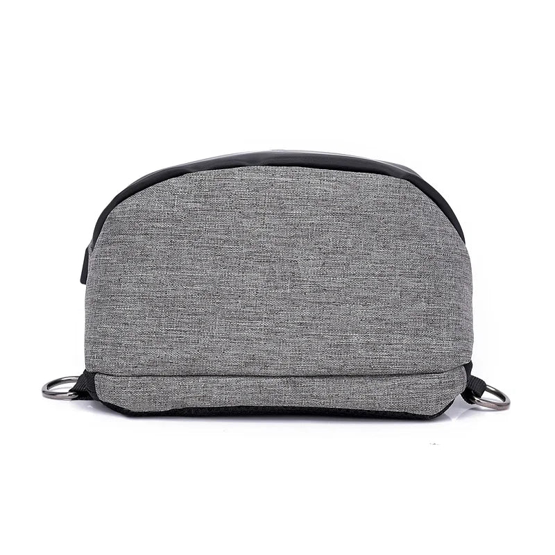 USB Charging Crossbody Bag Men Theftproof Leather Bag