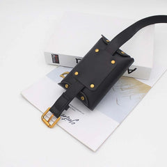 PU Leather Fanny Bag for Phone Pouch Travel Waist Bag