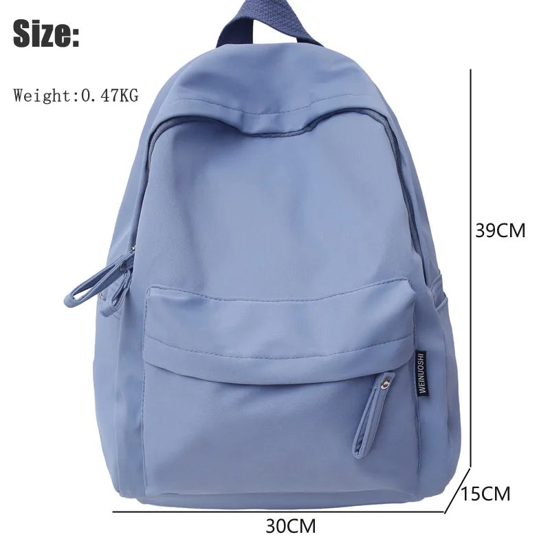 Women Backpack High Female Soft Nylon Preppy School Bag For Teenage Girls Boys