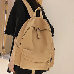 Women Backpack High Female Soft Nylon Preppy School Bag For Teenage Girls Boys