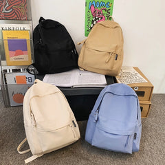 Women Backpack High Female Soft Nylon Preppy School Bag For Teenage Girls Boys