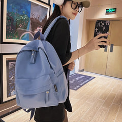 Women Backpack High Female Soft Nylon Preppy School Bag For Teenage Girls Boys