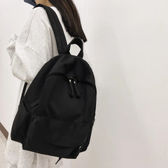 Women Backpack High Female Soft Nylon Preppy School Bag For Teenage Girls Boys