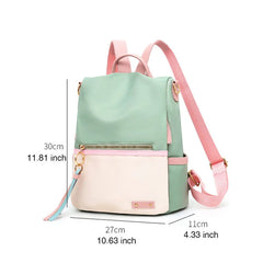 Waterproof Canvas Travel Backpack for Teenagers Girl School Bag