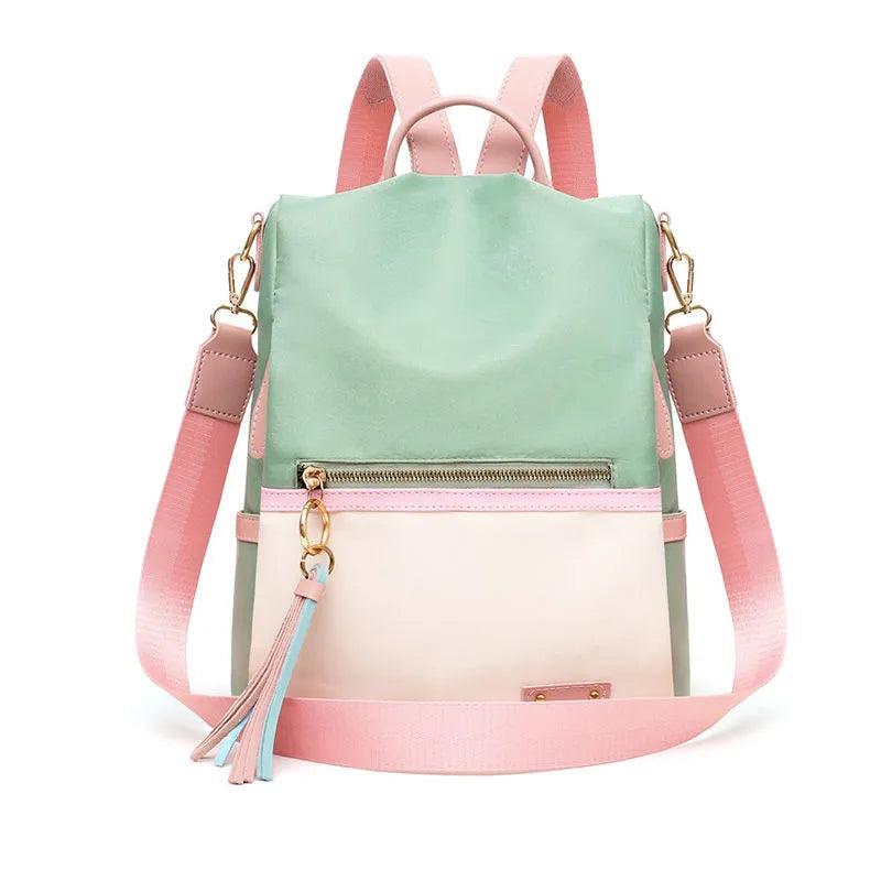 Waterproof Canvas Travel Backpack for Teenagers Girl School Bag