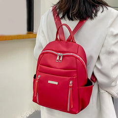 Nylon Waterproof Backpack for Teenage Girls Casual Bagpack Female Bag