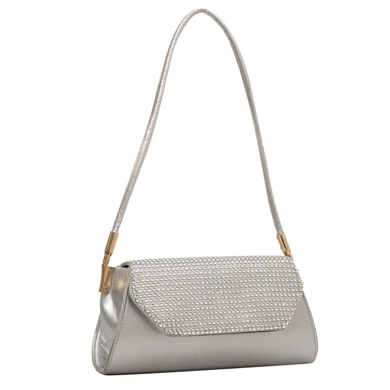 Women Dot Pattern Mini Shoulder Bags PU Leather Underarm Bags Tote Bags