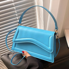 Women High Flap Bags Shoulder Bags Green Orange Messenger Bags Clutch