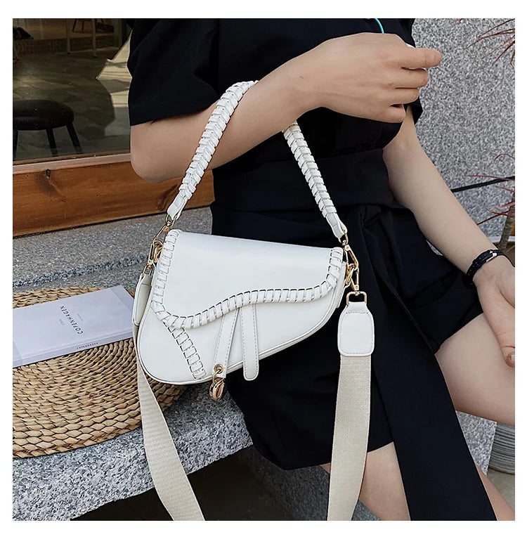 Women Saddle Bags Shoulder Bags Casual Shopping PU Crossbody Bags Tote Bags