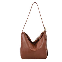 Soft PU Leather Shoulder Bag Large Capacity Bucket Crossbod