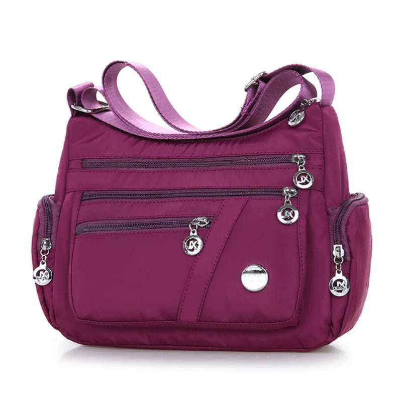 Waterproof Nylon Oxford Crossbody Bag Large Capacity Travel Bags Purse