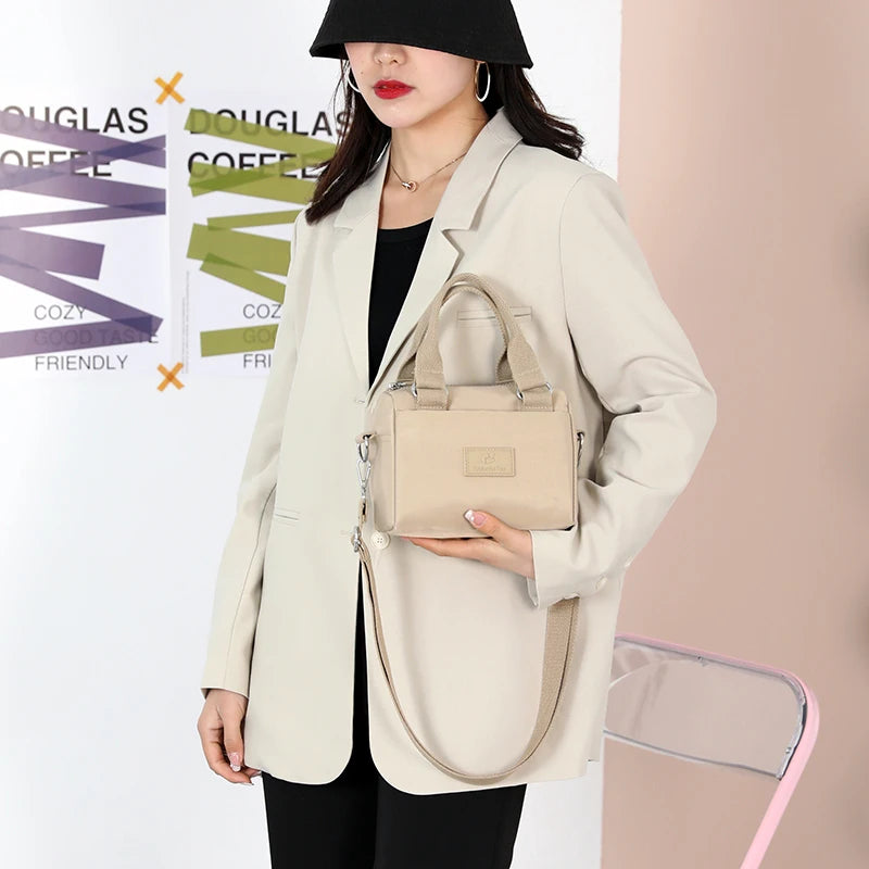 Waterproof Nylon Oxford Crossbody Bag Women Large Capacity Handbags