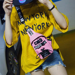 Women Waist Fanny Pack Nylon Belt Zipper Waist Bag Casual Chest Bum Bag