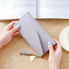 Women Wallets Zipper Purses Long Clutch Wallet Soft PU Leather Money Bag