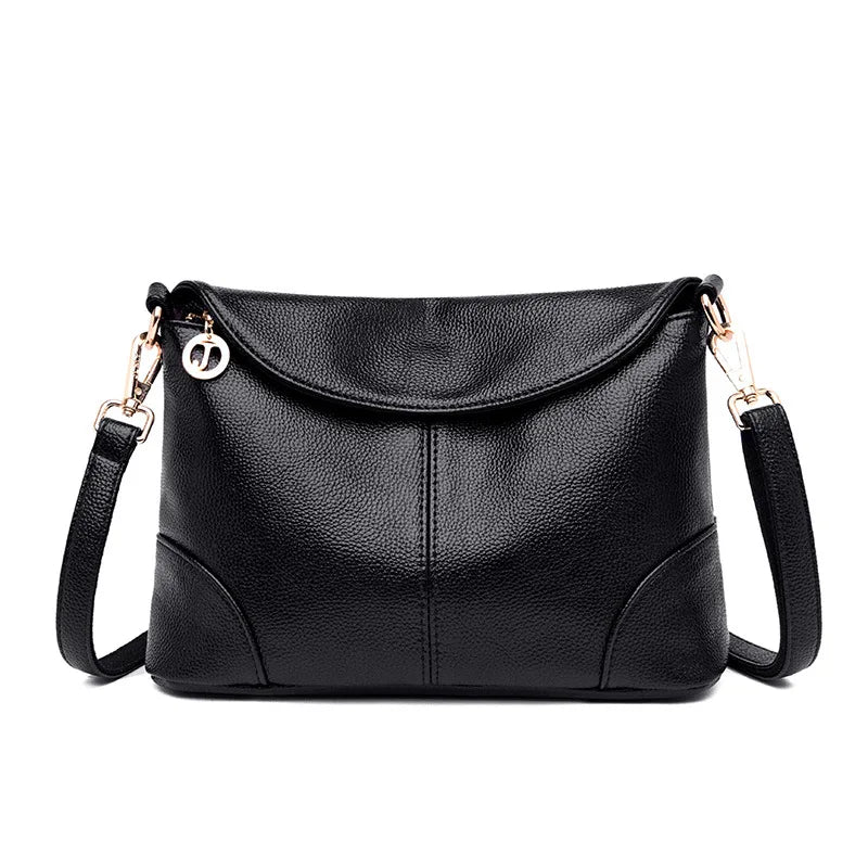 Women's High Pu Soft Leather Square Handbag