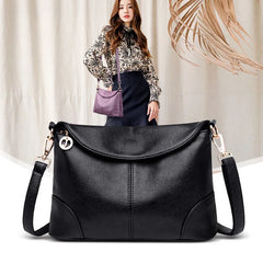 Women's High Pu Soft Leather Square Handbag