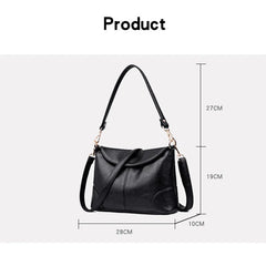 Women's High Pu Soft Leather Square Handbag