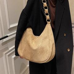Women's Faux Suede Shoulder Bag Tote Hobo Bags Large Capacity Handbags