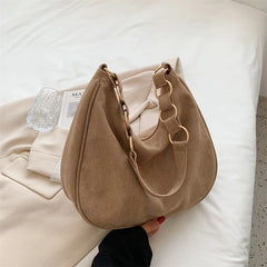 Women's Faux Suede Shoulder Bag Tote Hobo Bags Large Capacity Handbags