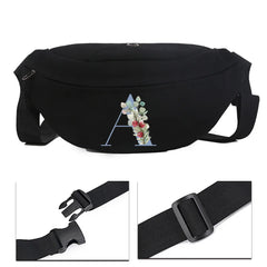 Women's Letter Pattern Canvas Shoulder Bag