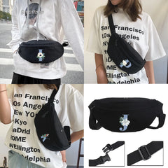 Women's Letter Pattern Canvas Shoulder Bag
