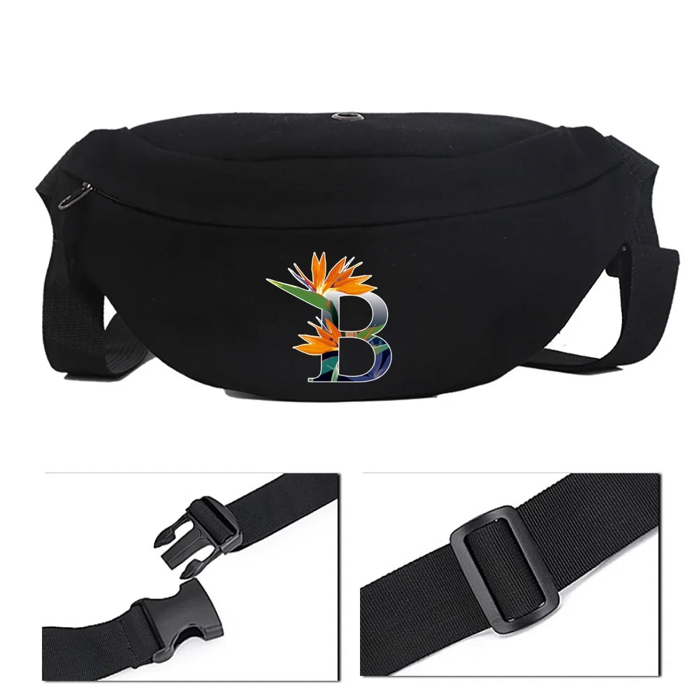 Women's Flower Pattern Canvas Messenger Bag