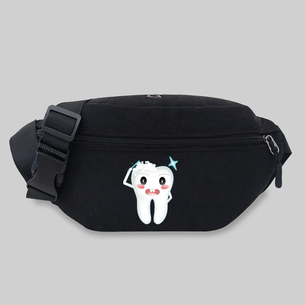Women's Teeth Series Pattern Waist Bag - Phone Purse Fanny Pack