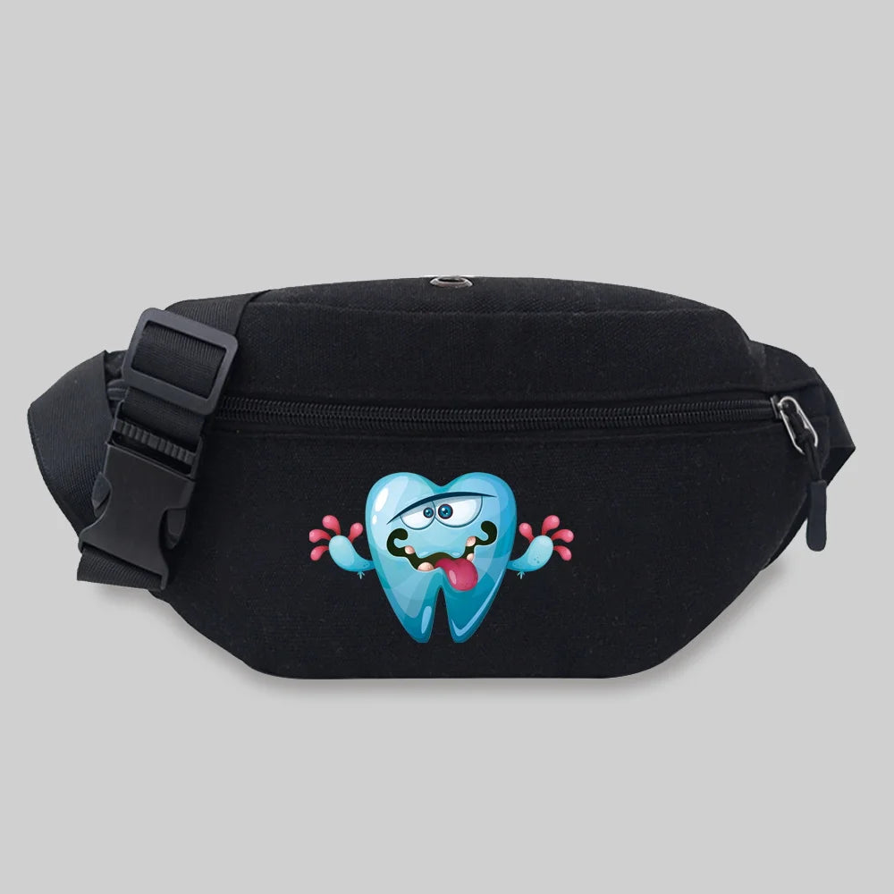 Women's Teeth Series Pattern Waist Bag - Phone Purse Fanny Pack