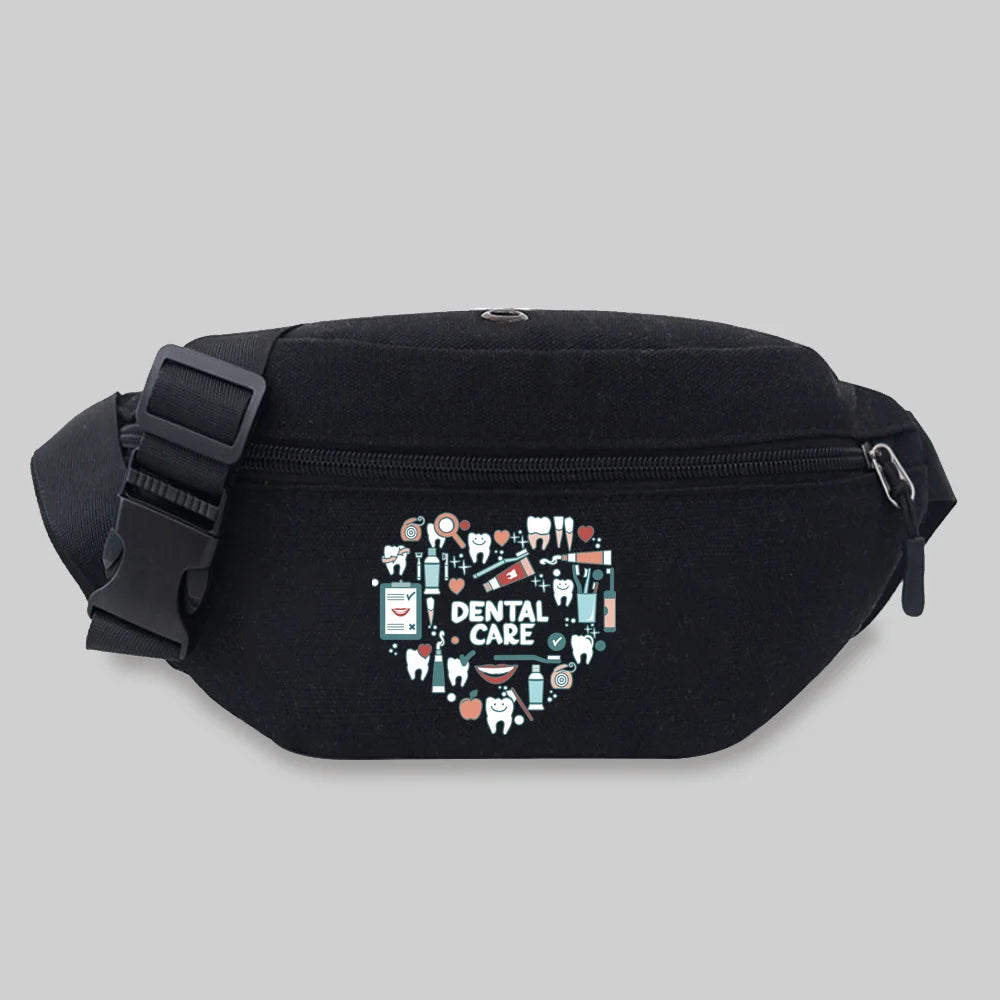 Women's Teeth Series Pattern Waist Bag - Phone Purse Fanny Pack