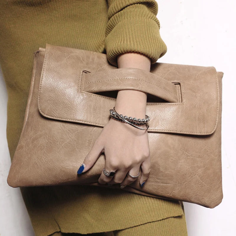 Women's Envelope Clutch Bag Crossbody Handbag Messenger Large Clutches