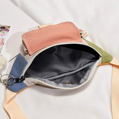 Canvas Waist Bag Women Crossbody Chest Pack Girls Belt Pack