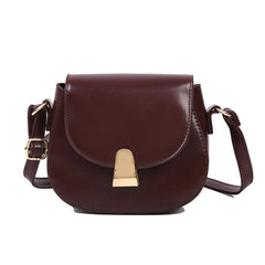 Female Bag Casual Lock Saddle Bag Shoulder Messenger Bag Retro Style